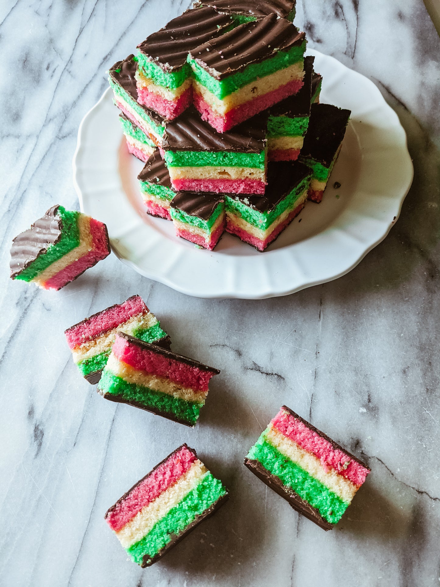 Italian Rainbow Cookies (Christmas)