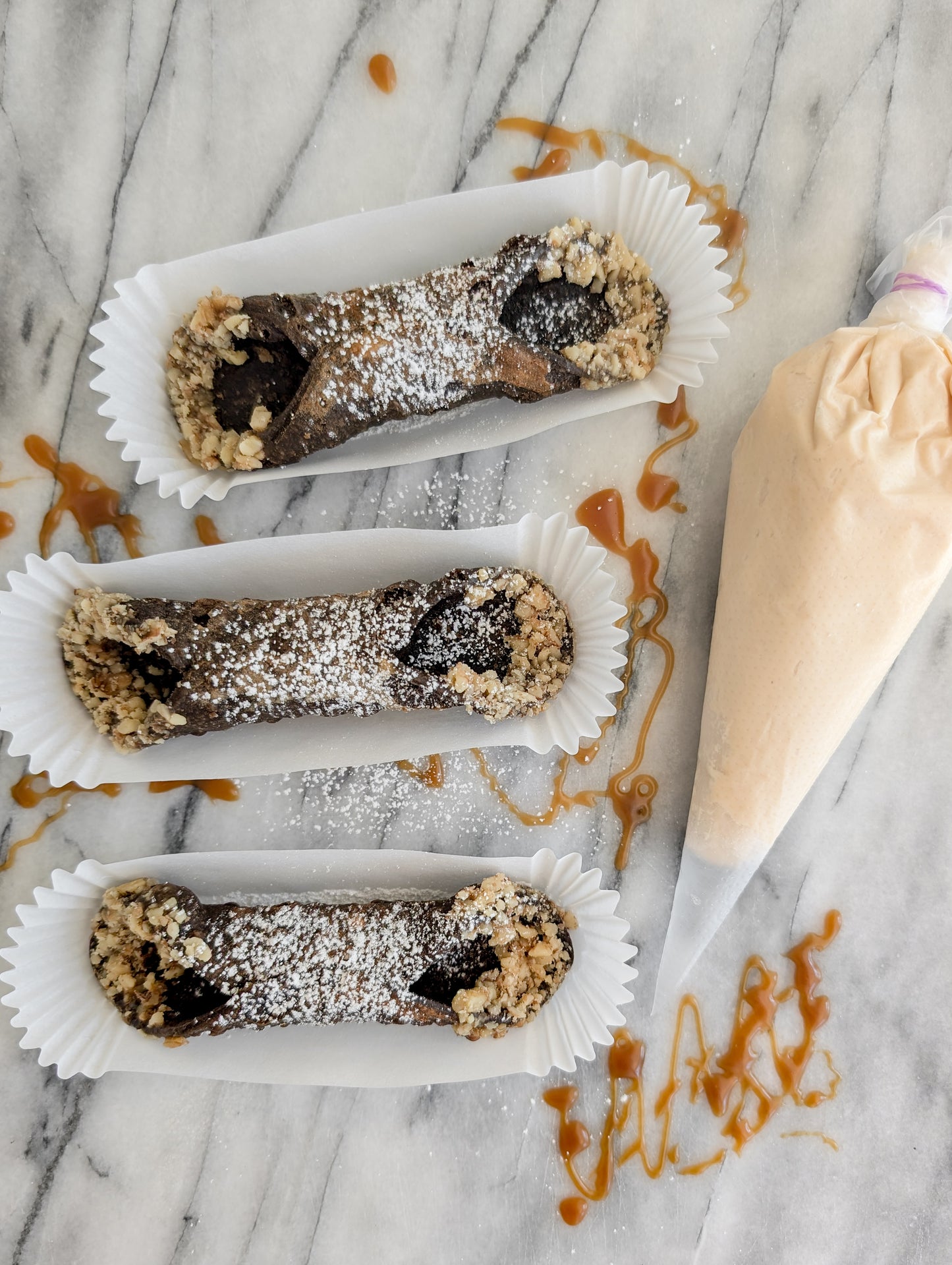 Salted Caramel Cannoli
