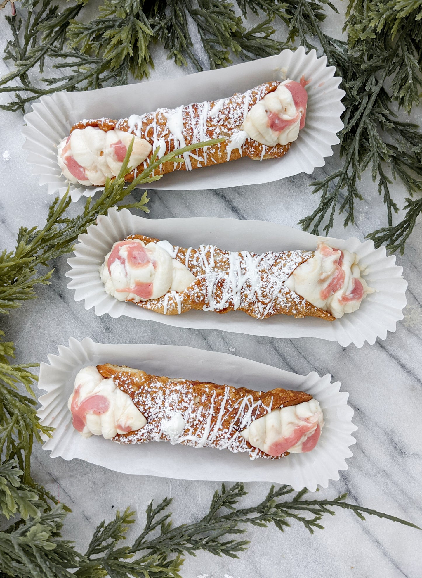 Cranberry Spritz Cannoli