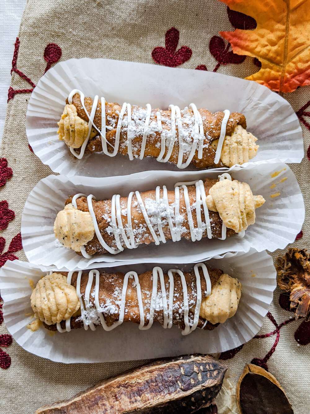 Pumpkin Chai Cannoli