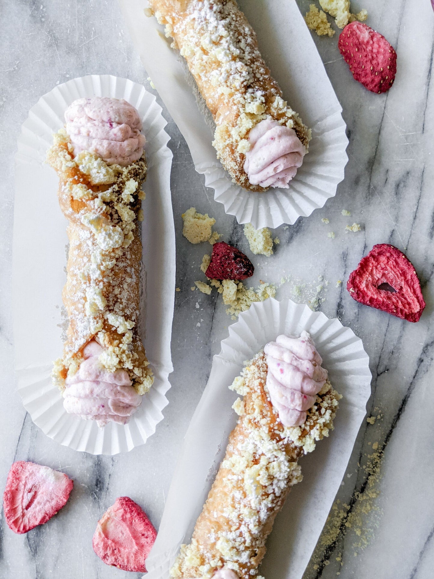 Strawberry Shortcake Cannoli