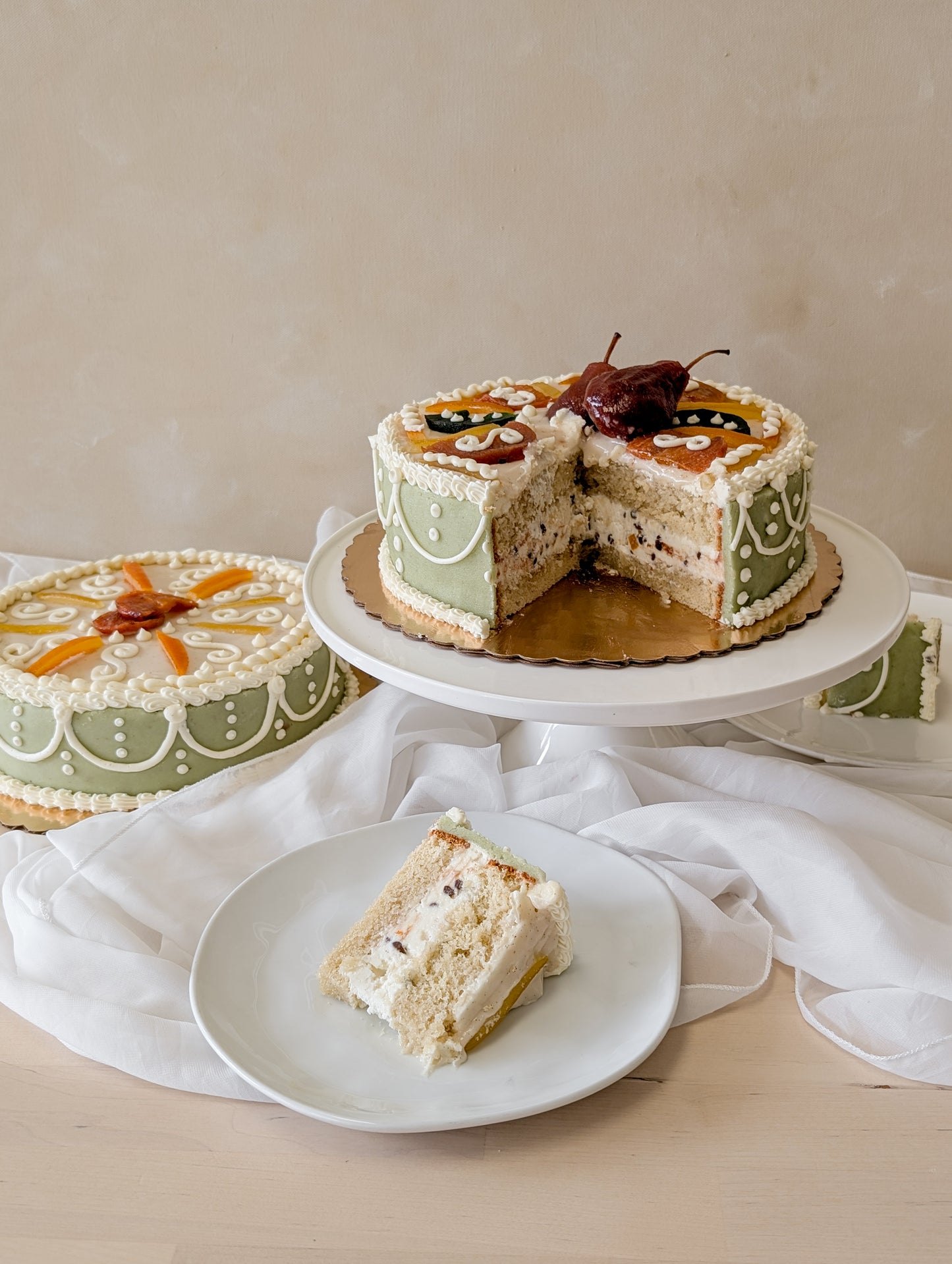 Valentine's Day Cassata Cake for Two