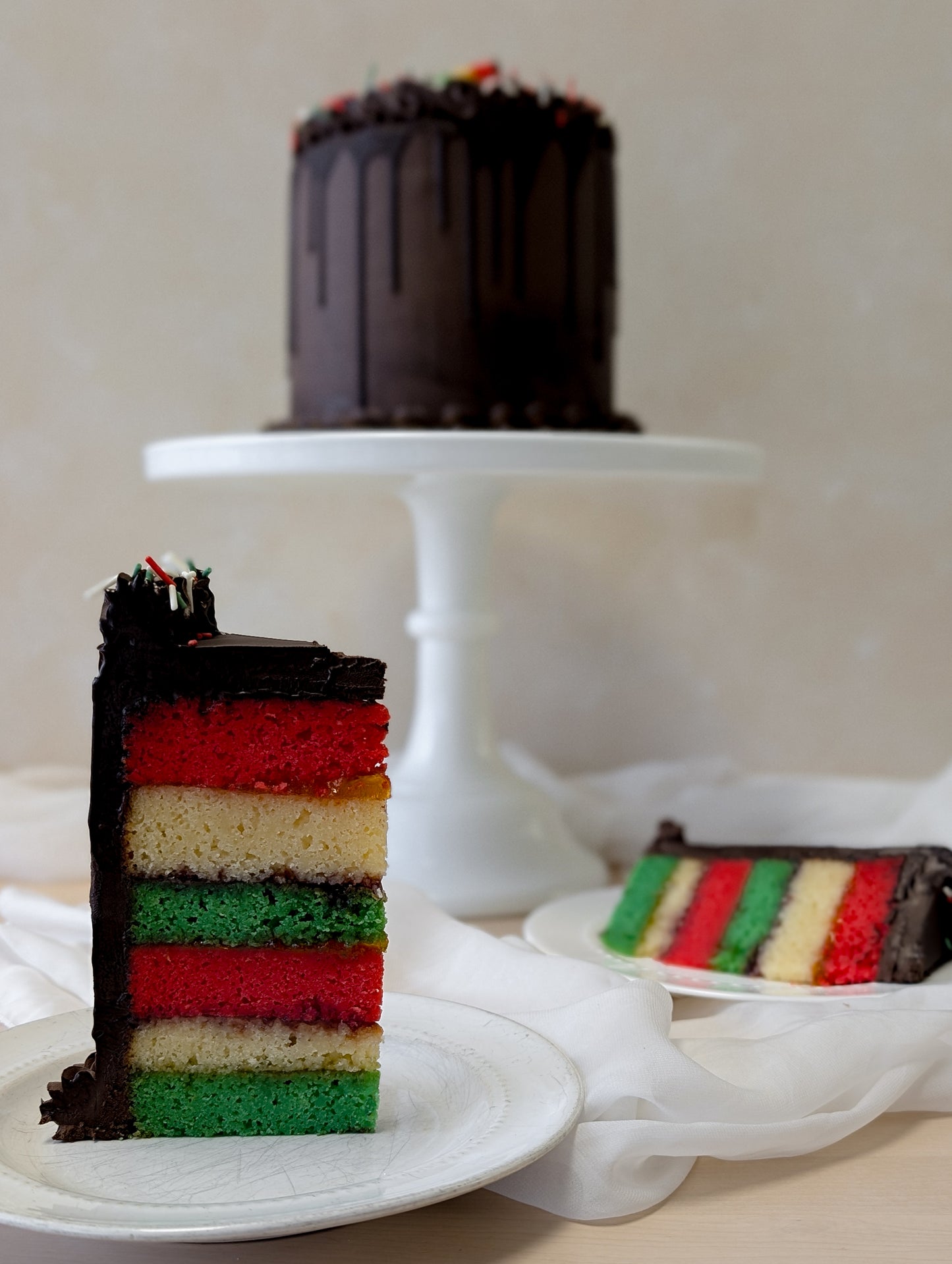 Rainbow Cookie Cake