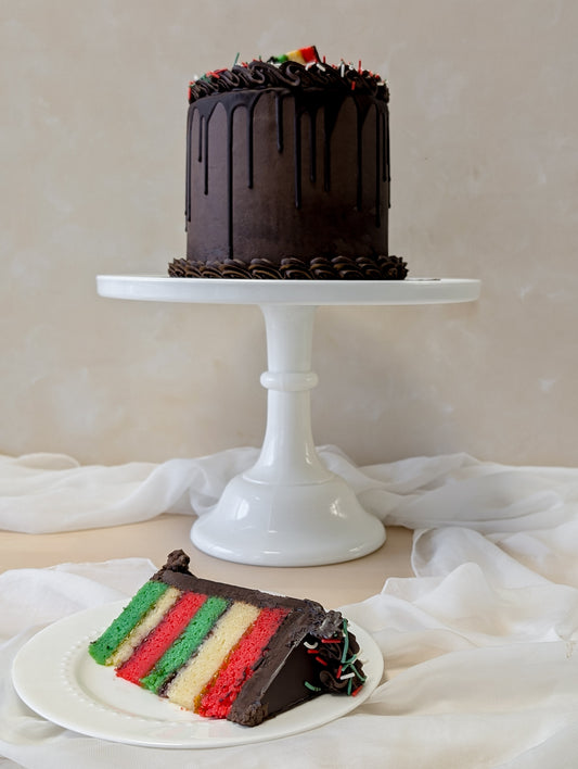 Rainbow Cookie Cake