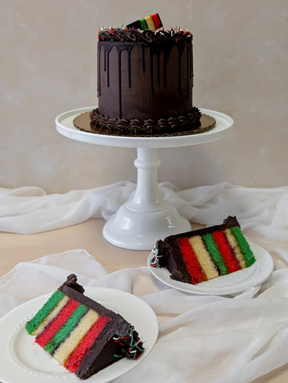 Rainbow Cookie Cake