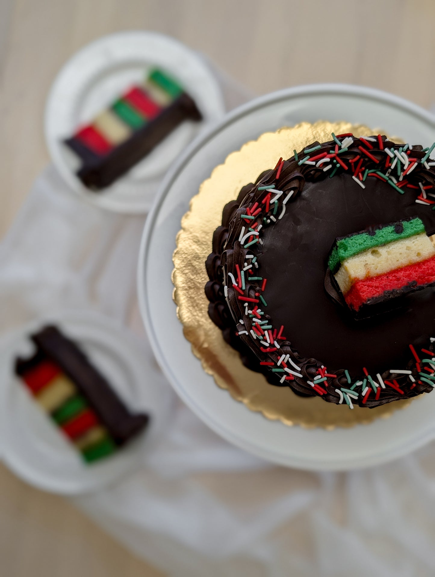 Rainbow Cookie Cake