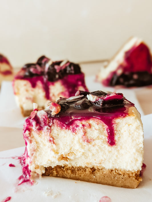 Cake of the Month: Almond Cherry Cheesecake (Slice)