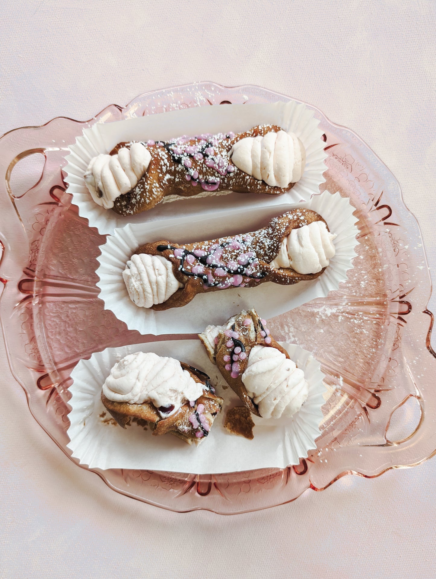 Cherry Blossom Cannoli